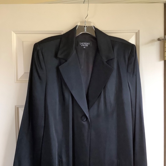 Laundry by Shelli Segal Formal Jacket Topper Black SZ 10 - Picture 2 of 14
